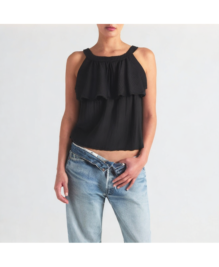 Sleeveless Off-Shoulder Halter Top
