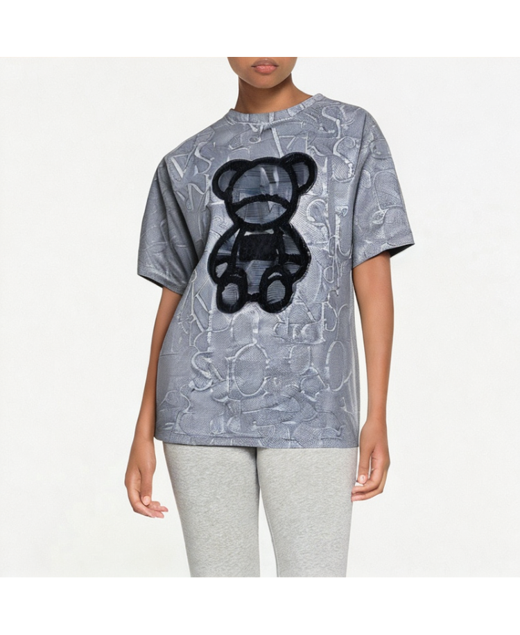Breathable Loose Letter Printed Short Sleeve