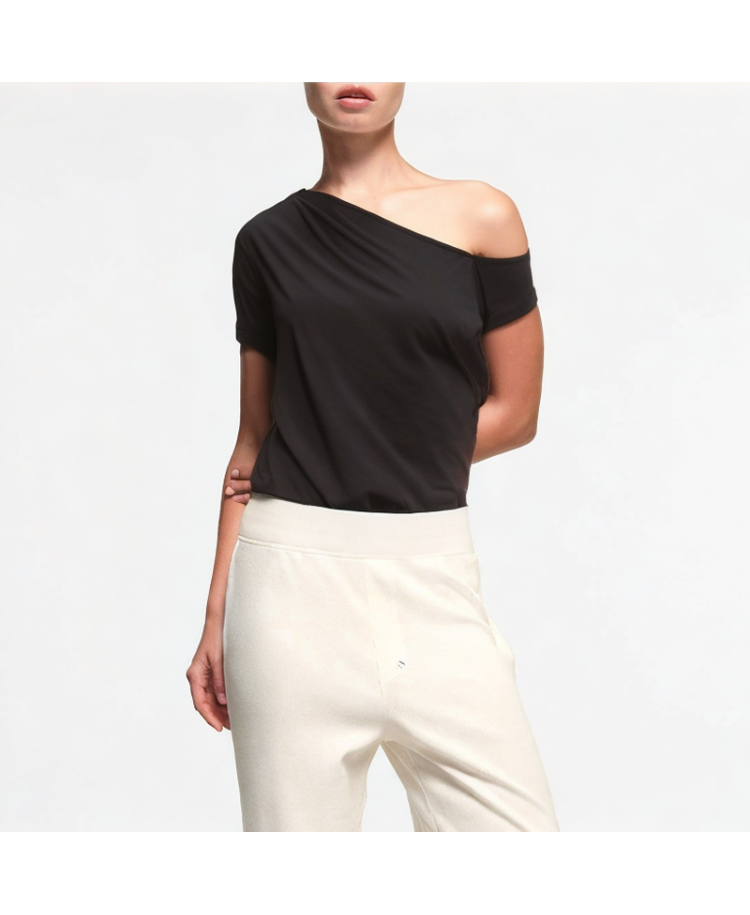 Women's Lightweight One-shoulder Short Sleeve
