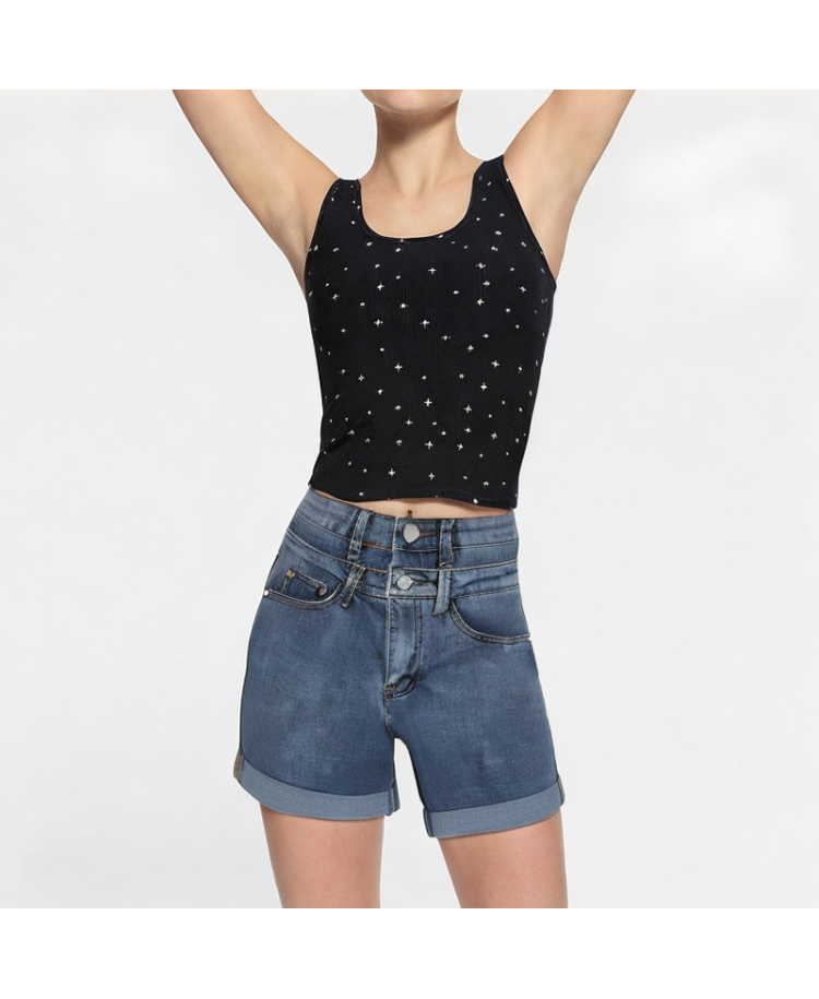 Super High Waist Denim Shorts