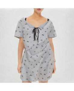 Bow Print Dress