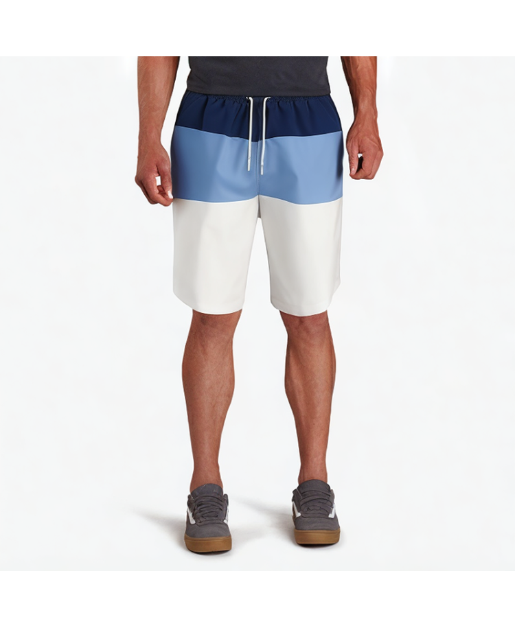 Men's Color-Blocked Sports Shorts