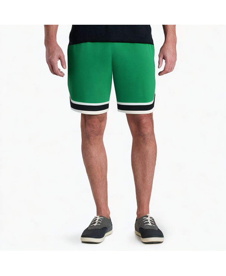 Men's Fashionable Contrast Color Split Shorts