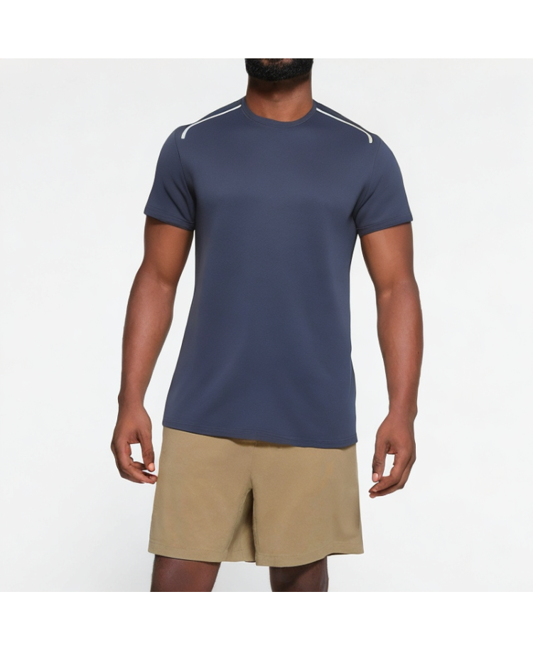 Men's Jacquard Knitted Round Neck Short Sleeves