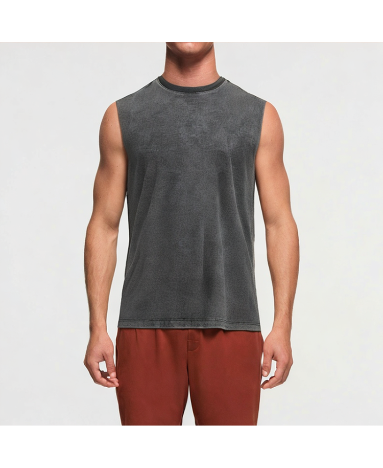 Vintage Acid-Washed Sleeveless Vest