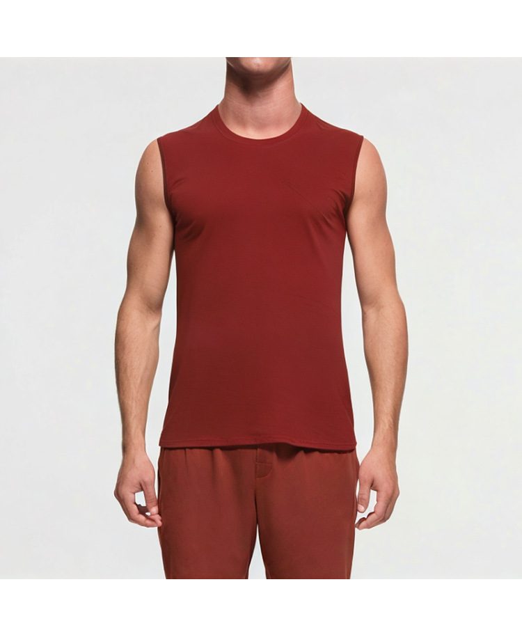 100% Polyester Round Neck Sleeveless Sports Vest