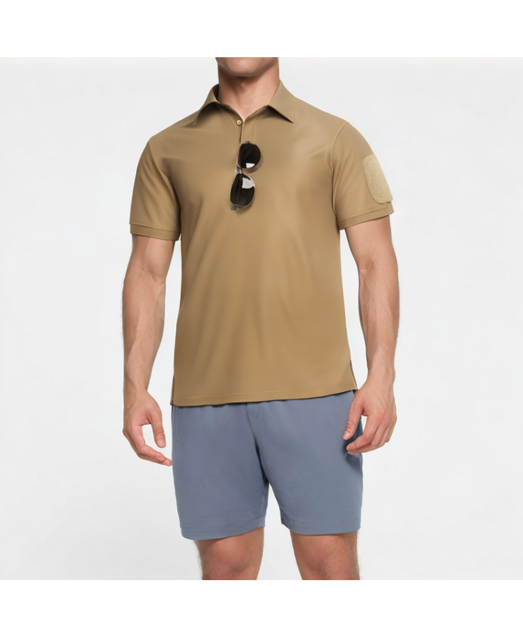 Men's Training Stretch Loose Polo Shirt